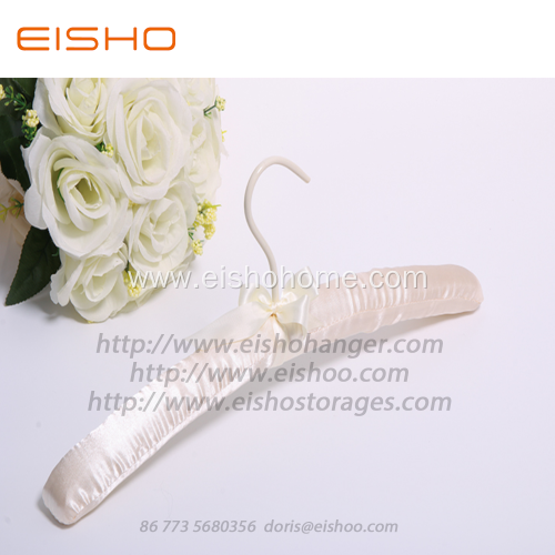 EISHO Purple Satin Padded Silk Hanger